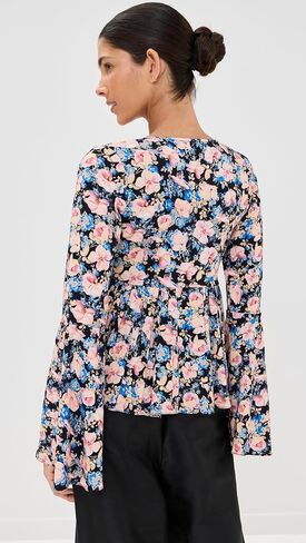 Kika Vargas Women's Naomi Top Blush Orchid Viscose in Saudi Arabia