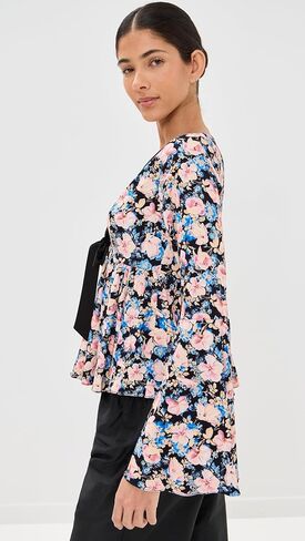 Kika Vargas Women's Naomi Top Blush Orchid Viscose in Saudi Arabia