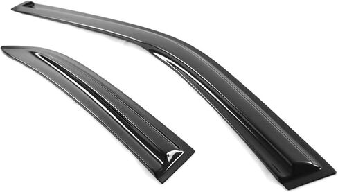 Window Visors Compatible with 2002-2007 Mitsubishi Lancer Sedan, Smoked Aero JDM Wind Deflectors Stick On by IKON MOTORSPORTS, 2002 2003 2004 2005 2006 in Saudi Arabia