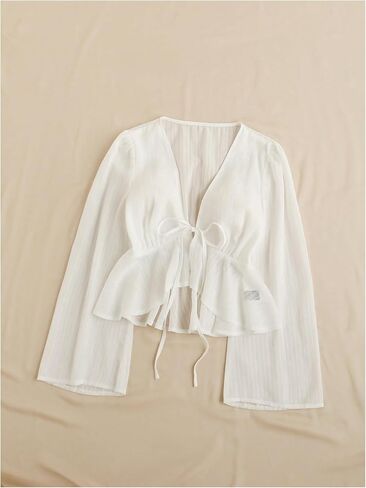 قمادة تربط تربط الأفق العفومة بلوزة الكشكش غير المتكافئة. in Kuwait