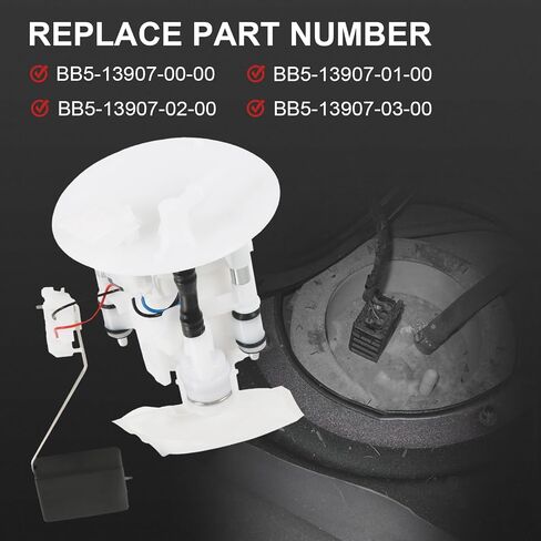 Fuel Pump Assembly Compatible with Yamaha Kodiak 450 YFM450K 2018-2023, Kodiak 450 YFM450 4x4 2018-2023, Replaces # BB5-13907-00-00 BB5-13907-01-00 BB5-13907-03-00 BB5-13907-02-00 in Saudi Arabia