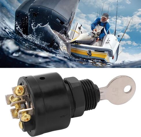 مفتاح إشعال القوارب ، 393301 6 برغي 3 مفتاح بداية الإشعال بوسيتون مع مفتاحين لـ OMC Inboard Boats Boats RV in Saudi Arabia