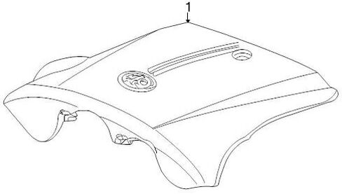 Genuine Engine Cover 4W1Z-9E766-AA in Saudi Arabia