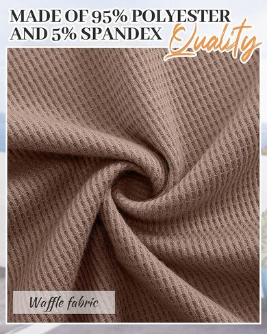 3 Pack Women's Oversized Waffle Knit Short Sleeve Tops Side Split Crewneck Loose Long T-Shirts Summer Casual Tees in Kuwait