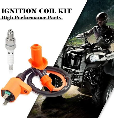 ملف الإشعال عالي الأداء في سباق مع شمعات شرارة ل GY6 50CC 150CC 125CC 150CC الصينية ATV الدراجة ATV ATV GO KART PARTS in Saudi Arabia