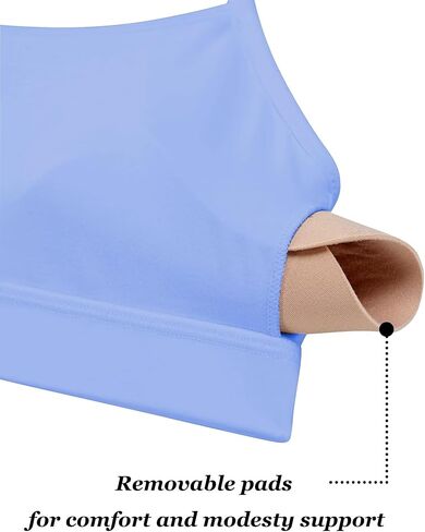 Sunzel Womens Sports Bra Basty Soft Lovable Artraps Packed Yoga Bra Scoop Neck Wireles in Kuwait