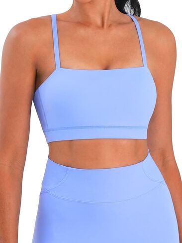 Sunzel Womens Sports Bra Basty Soft Lovable Artraps Packed Yoga Bra Scoop Neck Wireles in Kuwait
