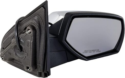 Garage-Pro Passenger Side Power Heated Mirror for Chevrolet Silverado 1500 GMC Sierra 1500 2014-2018 Manual Fold Without Signal Light, Blind Spot Monitor, Memory & Puddle Lamp Chrome in Saudi Arabia