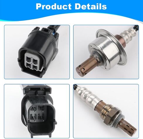 JDMON 2PCS Oxygen O2 Sensor Upstream Downstream Replacement for 2007-2011 Honda Civic 1.8L L4 Compatible with 234-9124, 234-4350 in Saudi Arabia