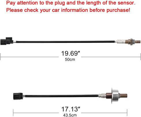 JDMON 2PCS Oxygen O2 Sensor Upstream Downstream Replacement for 2007-2011 Honda Civic 1.8L L4 Compatible with 234-9124, 234-4350 in Saudi Arabia