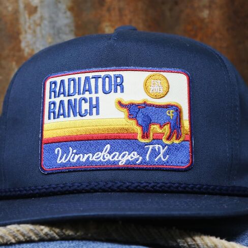 Dale Brisby's Rodeo Time Bull Hauler Meshback Navy in Saudi Arabia