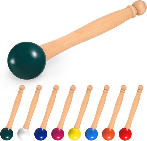 Singing Bowl Mallet, Crystal Singing Bowl Mallet, Meditation Sound Bowl Mallet with Wooden Handle, Rubber Ball Striker Mallet for Buddhist Meditation Yoga Chime in Saudi Arabia