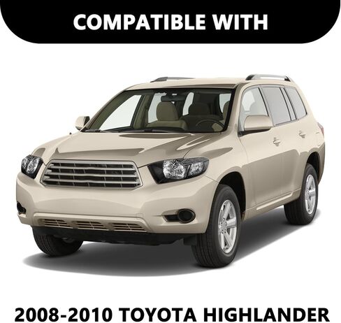 مجموعة مجموعة المصابيح الأمامية من نوع Aosky من نوع 2008-2010 Toyota Highlander Chrome Bread و Side Praitenger Side in Kuwait