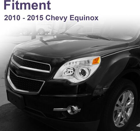Headlight Assembly Halogen Projector Fit For 2010-2015 Chevy Equinox 10-15 Chevy Equinox Headlamp Assembly Chrome Housing Amber Reflector in Saudi Arabia