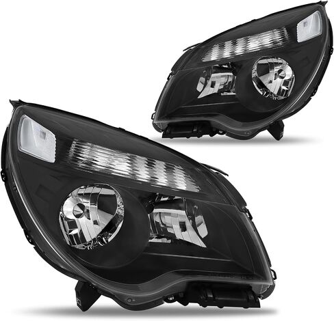 Headlight Assembly Halogen Projector Fit For 2010-2015 Chevy Equinox 10-15 Chevy Equinox Headlamp Assembly Chrome Housing Amber Reflector in Saudi Arabia