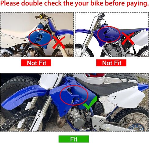 HECASA Restyle Plastic Kit Complete Set Compatible with Yamaha 1996-2001 YZ125 YZ250 Black Flexibility and Durability in Saudi Arabia