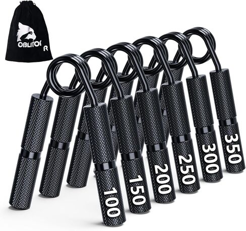 قبضة مدرب القوة 4 عبوات 50 رطل - 200 رطل، مقبض تمرين اليد، مقوي إصبع الساعد، غير قابل للانزلاق، مناسب لإعادة تأهيل اليد، تدريب قوة الإصبع، بناء العضلات، صالة الألعاب الرياضية المنزلية in Kuwait