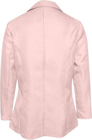 Fartey Womens Blazer Business عرضية مفتوحة مفتوحة للوزن طويل الأكمام طويلة الأكمام in Kuwait