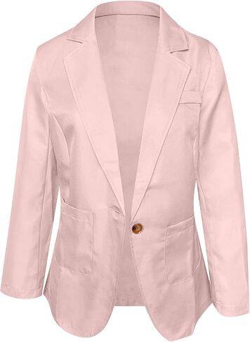 Fartey Womens Blazer Business عرضية مفتوحة مفتوحة للوزن طويل الأكمام طويلة الأكمام in Kuwait