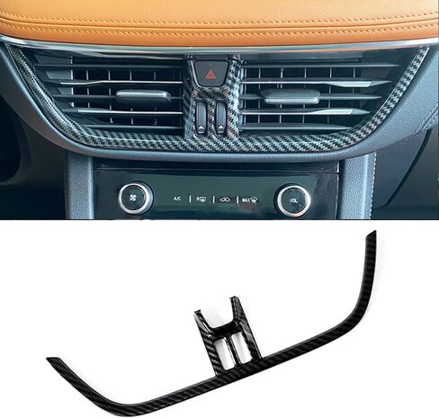 Xiter 2pcs ABS Cabon على غرار الألياف الجانبية الجانبية الأمامية تغطية منفذ فتحة لفورد Escape 2020 2021 2022 2023 2024 2025 الملحقات الداخلية ، ألياف الكربون in Kuwait