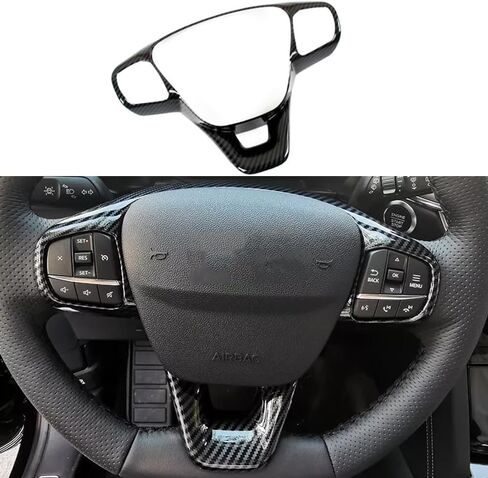 Xiter 2pcs ABS Cabon على غرار الألياف الجانبية الجانبية الأمامية تغطية منفذ فتحة لفورد Escape 2020 2021 2022 2023 2024 2025 الملحقات الداخلية ، ألياف الكربون in Kuwait