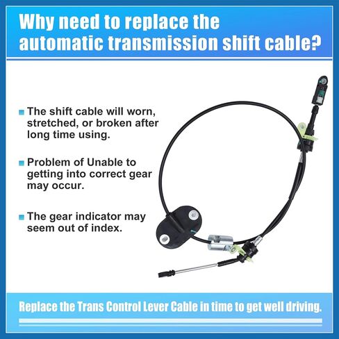 NO.CJ5Z7E395A كابل SHIFTER التلقائي التلقائي لفورد Escape 1.6L 2.0L 2.5L L4 2013-2016 Auto Trans Control Range Cable 6F35 استبدال العنصر العابر in Saudi Arabia