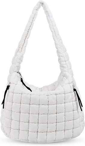 Quilted Tote Bag, Large Lightweight Quilted Bag Puffer Tote Bag Trendy Puffy Purse Hobo Bags for Women in Kuwait
