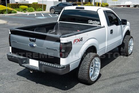 استبدال لعام 2009-2014 فورد F-150 جميع النماذج | Street Series ABS Plastic-Matte Black الخلفية الخلفية الغطاء الجناح التفريغ المفسد المفسد-578-ABS in Saudi Arabia