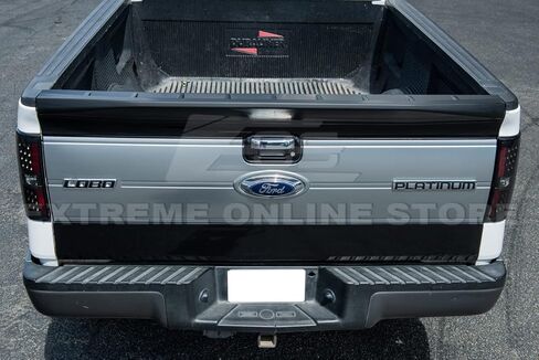 استبدال لعام 2009-2014 فورد F-150 جميع النماذج | Street Series ABS Plastic-Matte Black الخلفية الخلفية الغطاء الجناح التفريغ المفسد المفسد-578-ABS in Saudi Arabia
