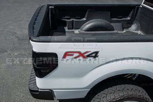 استبدال لعام 2009-2014 فورد F-150 جميع النماذج | Street Series ABS Plastic-Matte Black الخلفية الخلفية الغطاء الجناح التفريغ المفسد المفسد-578-ABS in Saudi Arabia
