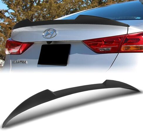 ترقب مواد ABS المضبوطة على طراز V-Strunk Lid Spoiler Wing متوافق مع 2017-2018 Hyundai Elantra ، والملحقات الخارجية ، وأجزاء استبدال أدوات الجسم التلقائي (ألياف الكربون مرسومة) in Kuwait