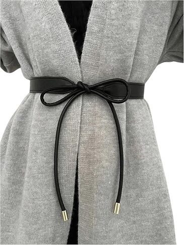 Women's Tie Waist Belts Fashion Leather Belt Coat Dress Sweater Waistband in Saudi Arabia