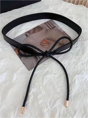 Women's Tie Waist Belts Fashion Leather Belt Coat Dress Sweater Waistband in Saudi Arabia