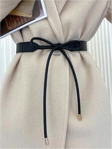 Women's Tie Waist Belts Fashion Leather Belt Coat Dress Sweater Waistband in Saudi Arabia