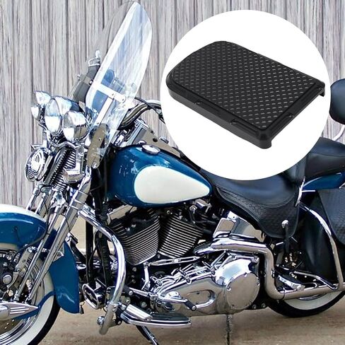 غطاء لوحة دواسة الفرامل بديل ل Harley Softail Heritage Springer Fit Fat Boy Deluxe Flstn Road King Flhr Road Glide Fltr Pads (Black) in Saudi Arabia