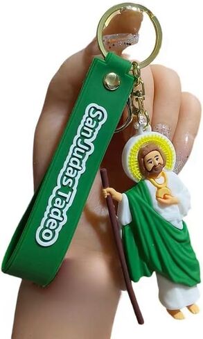 Our Lady Of Jesus Keychain - Cute Cartoon Wristband Keychain, Suitable for Backpack Pendants, Handbags, Cars, Keys in Kuwait