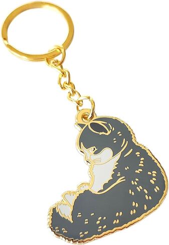 سلسلة مفاتيح القطط البريطانية شونكي مع جودغي بومباستيك جانبي - in Kuwait