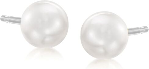 Ross-Simons 4-8mm Cultured Pearl Jewelry Set: 5 Pairs Of Stud Earrings With Sterling Silver in Saudi Arabia