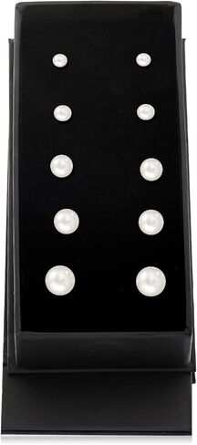 Ross-Simons 4-8mm Cultured Pearl Jewelry Set: 5 Pairs Of Stud Earrings With Sterling Silver in Saudi Arabia