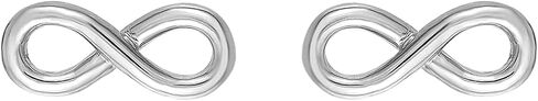 Infinity Earrings for women in 18K Gold Plated or 925 Sterling Silver Plated Rhodium I Trendy Heart Studs Earrings for teen girl I Love Friendship Jewelry I Statement Earrings I The Summer I Turned Pretty Infinity Earrings Gift for Women in Kuwait