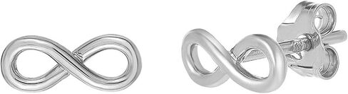 Infinity Earrings for women in 18K Gold Plated or 925 Sterling Silver Plated Rhodium I Trendy Heart Studs Earrings for teen girl I Love Friendship Jewelry I Statement Earrings I The Summer I Turned Pretty Infinity Earrings Gift for Women in Kuwait