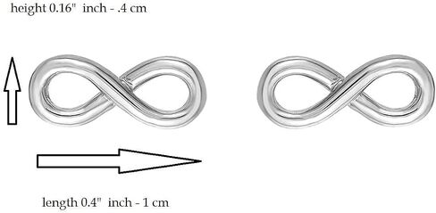 Infinity Earrings for women in 18K Gold Plated or 925 Sterling Silver Plated Rhodium I Trendy Heart Studs Earrings for teen girl I Love Friendship Jewelry I Statement Earrings I The Summer I Turned Pretty Infinity Earrings Gift for Women in Kuwait