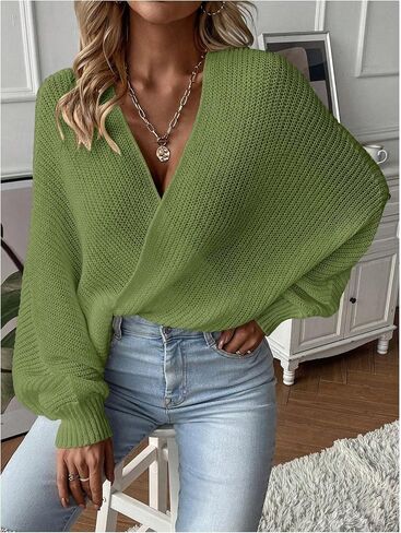 SOLY HUX Women's Open Front Fall Cardigan Sweater Lightweight Knit Oversized Shrug Jacket Outerwear in Saudi Arabia