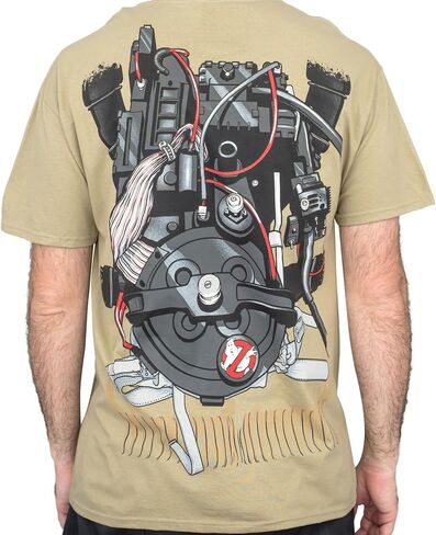 Ghostbusters Halloween Costume Cosplay Adult Short Sleeve T-shirt with Back Print in Kuwait