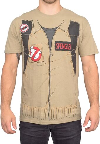 Ghostbusters Halloween Costume Cosplay Adult Short Sleeve T-shirt with Back Print in Kuwait