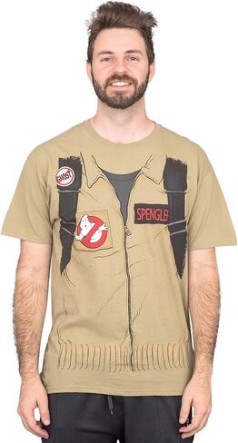 Ghostbusters Halloween Costume Cosplay الكبار تي شيرت قصير الأكمام مع طباعة خلفية in Saudi Arabia