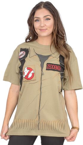 Ghostbusters Halloween Costume Cosplay Adult Short Sleeve T-shirt with Back Print in Kuwait