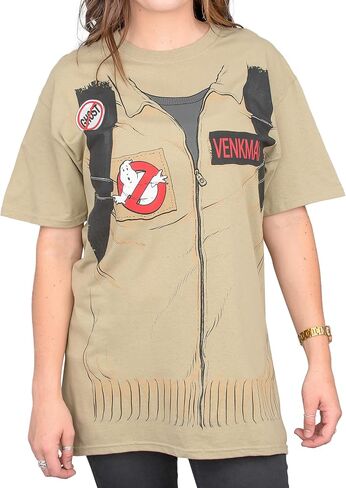 Ghostbusters Halloween Costume Cosplay الكبار تي شيرت قصير الأكمام مع طباعة خلفية in Saudi Arabia