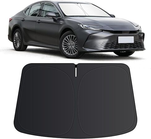 Windshield Sun Shade for Toyota RAV4 2019-2024 2025 SUV Crossover, LE XLE Premium Limited XSE Hybrid Adventure, Car Front Window Covers Sun Visor Blocks UV Rays Sunshade for Toyota RAV4 Accessories in Saudi Arabia