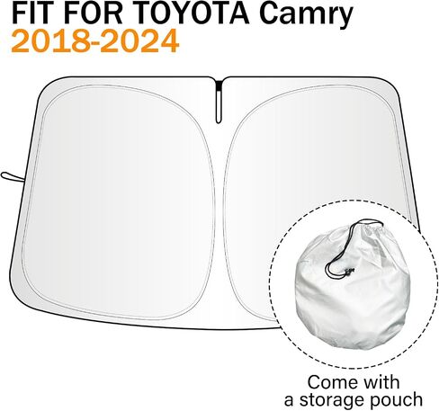 Windshield Sun Shade for Toyota RAV4 2019-2024 2025 SUV Crossover, LE XLE Premium Limited XSE Hybrid Adventure, Car Front Window Covers Sun Visor Blocks UV Rays Sunshade for Toyota RAV4 Accessories in Saudi Arabia